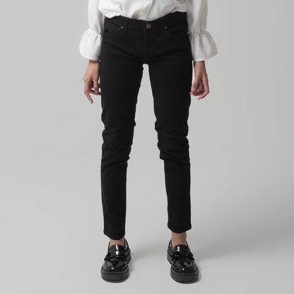 Benhill Celana Panjang Denim Wanita Skinny Hitam A185-A186-22273