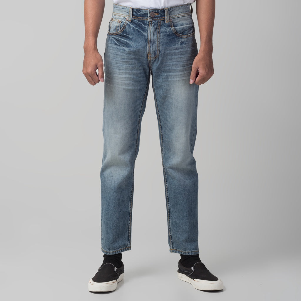 Benhill Denim Premium Pants Relaxed Fit Light Blue Wash 29627-3231F