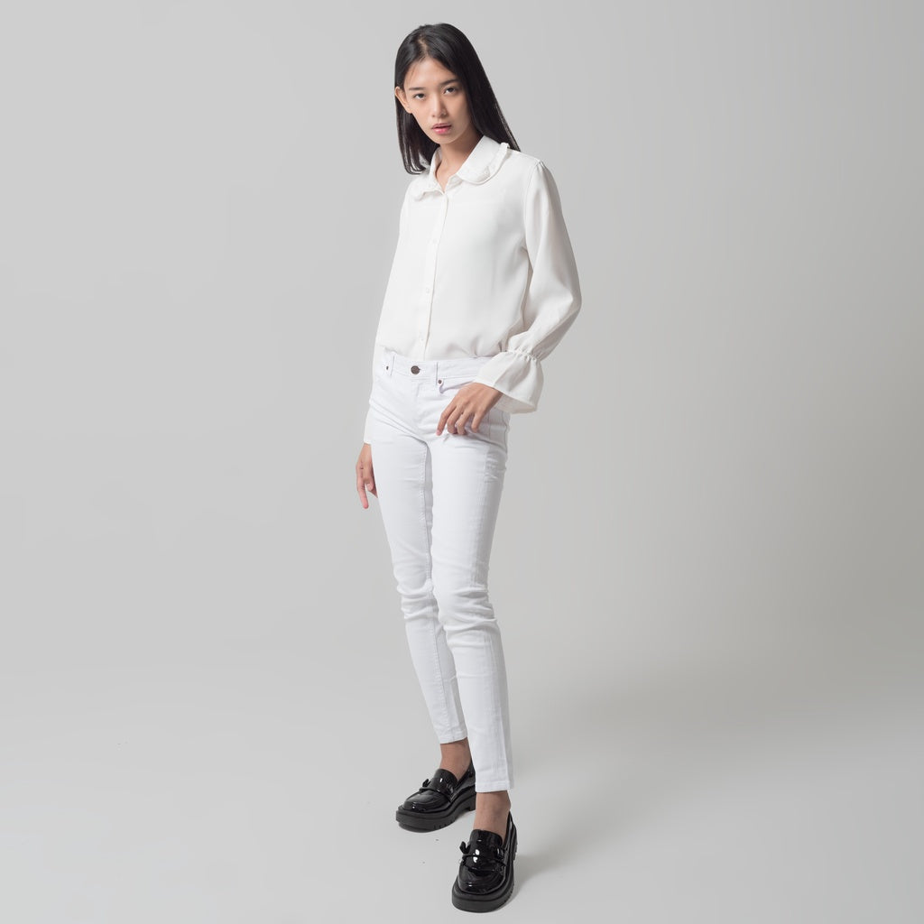 Benhill Celana Panjang Wanita Denim Skinny Putih A187-A188-221