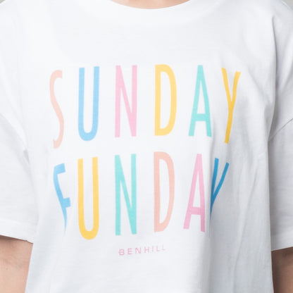 Benhill T-shirt Crop Top Oversized White 607-29186