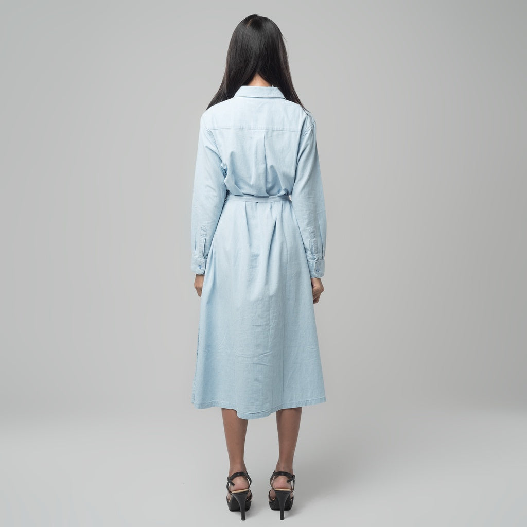 Benhill Dress Tunik Denim A Line Light Blue A179-1931J
