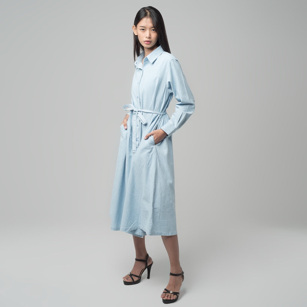 Benhill Dress Tunik Denim A Line Light Blue A179-1931J