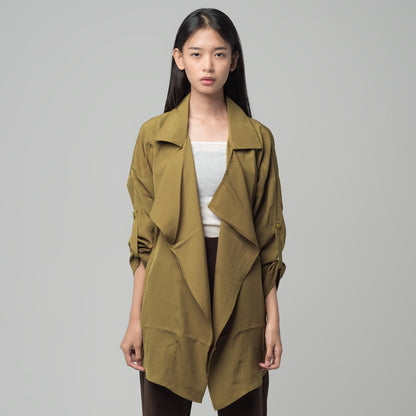 Benhill Cardigan "Chul" Wanita Lengan PanjangOlive A165-29H0Z