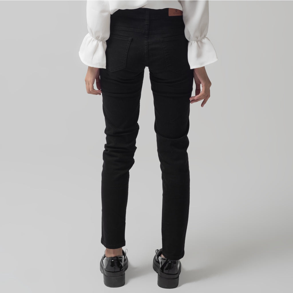 Benhill Celana Panjang Denim Wanita Skinny Hitam A185-A186-22273