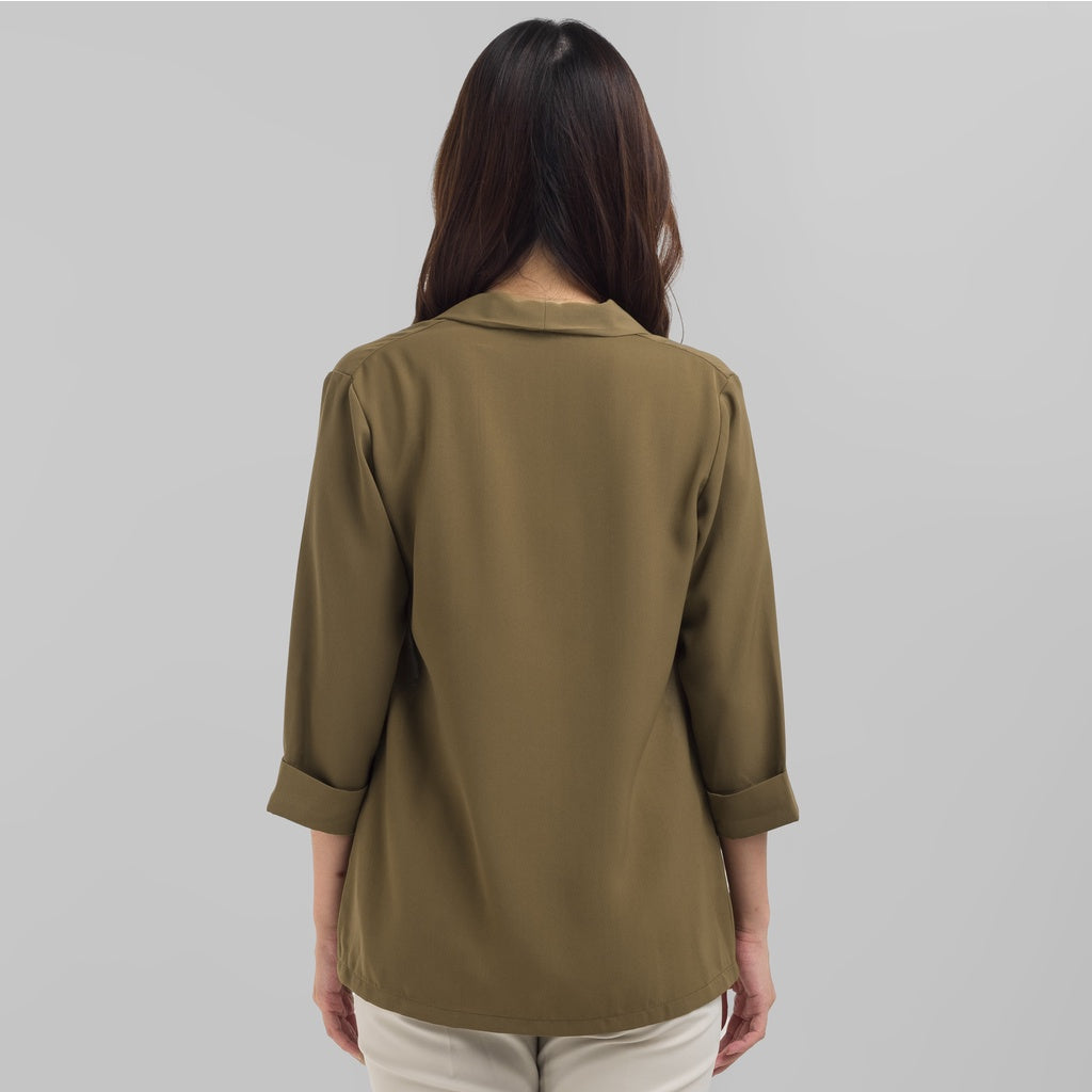 Benhill Bolero "Yuna" Tops Wanita  Lengan 3/4 Olive 939-29E99