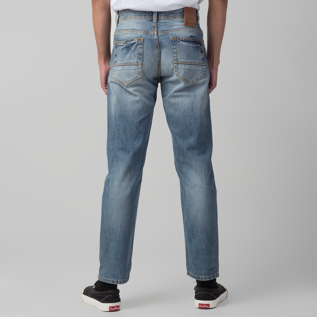 Benhill Denim Premium Pants Relaxed Fit Light Blue Wash 29627-3231F