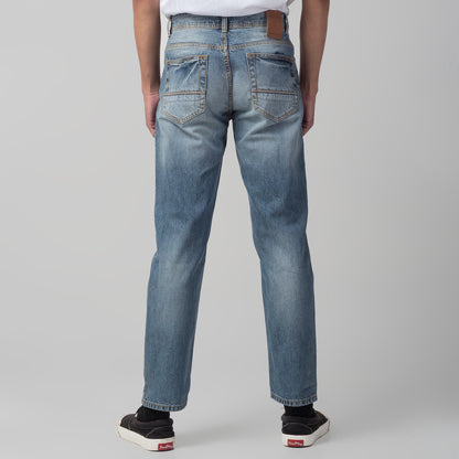 Benhill Denim Premium Pants Relaxed Fit Light Blue Wash 29627-3231F