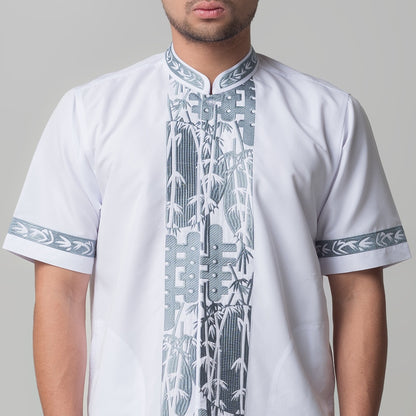 Benhill Taqwa Koko Bordir Pria Lengan Pendek Putih 2176-32108