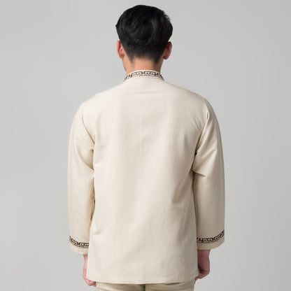 Benhill Taqwa Koko Bordir Pria Lengan Panjang Cream 2316-12907