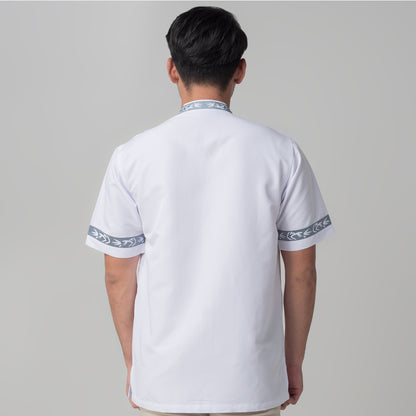 Benhill Taqwa Koko Bordir Pria Lengan Pendek Putih 2176-32108