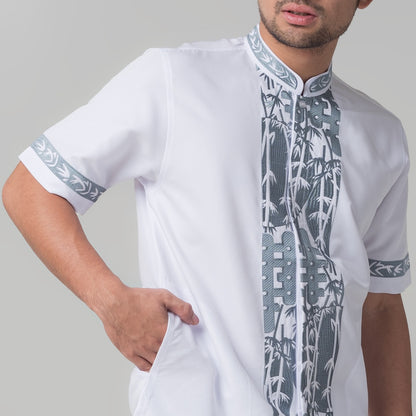 Benhill Taqwa Koko Bordir Pria Lengan Pendek Putih 2176-32108