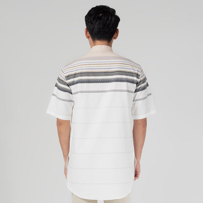 Benhill Koko Qurta Salur Pria Pendek Putih 29298-3110H