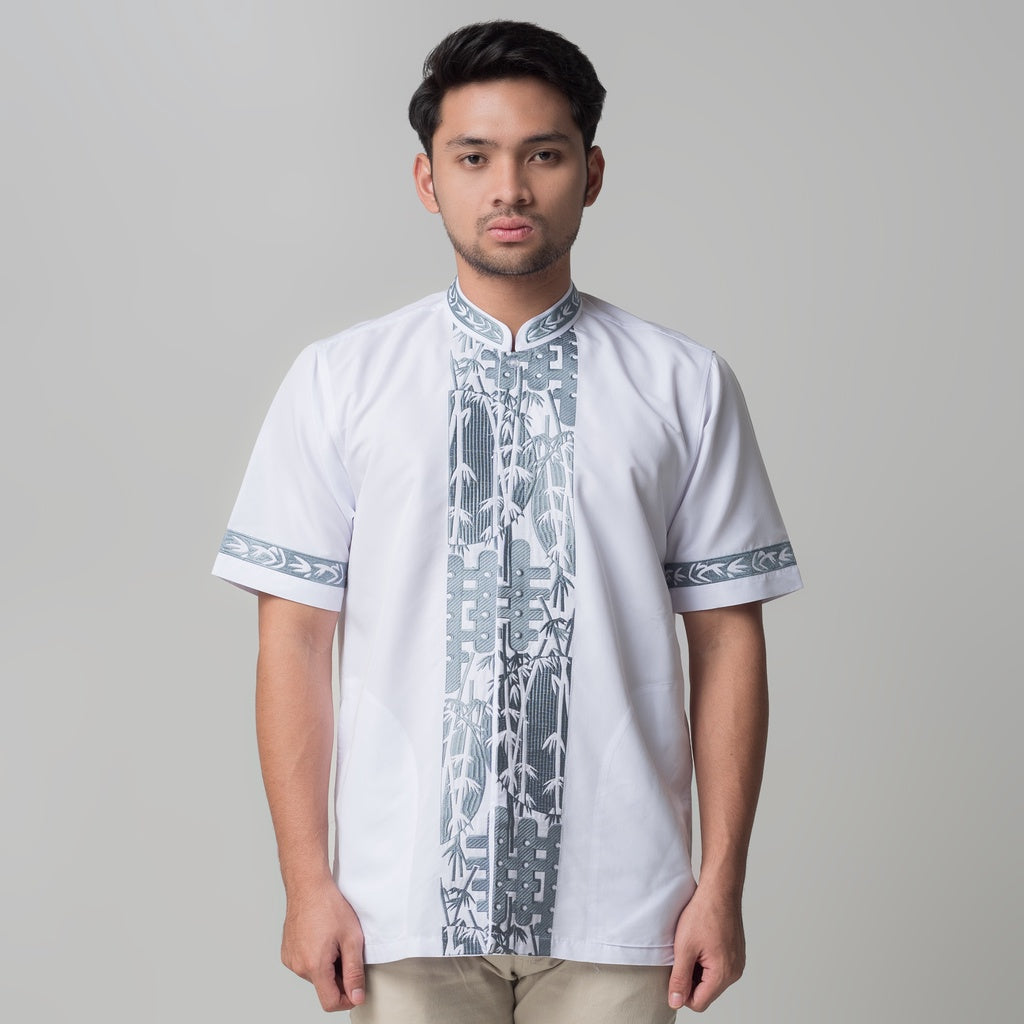Benhill Taqwa Koko Bordir Pria Lengan Pendek Putih 2176-32108