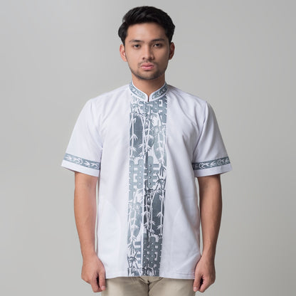 Benhill Taqwa Koko Bordir Pria Lengan Pendek Putih 2176-32108