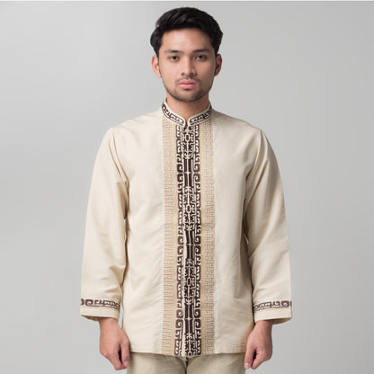 Benhill Taqwa Koko Bordir Pria Lengan Panjang Cream 2316-12907